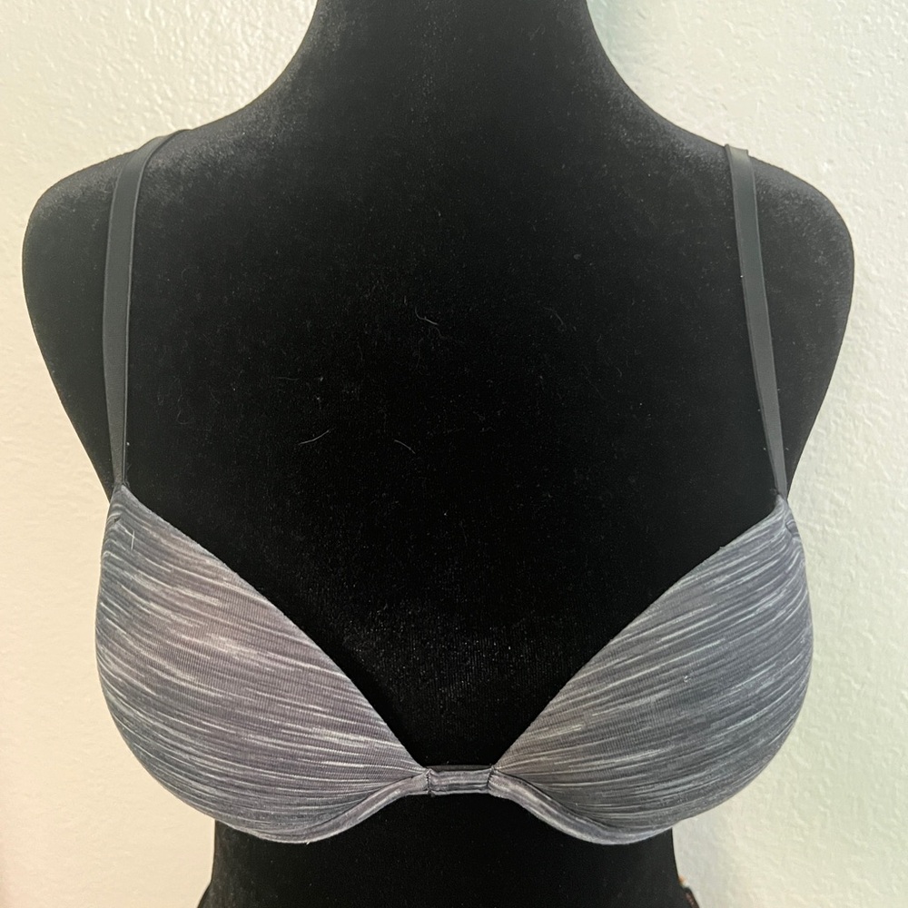 Y2K Original PINK Victoria's Secret Charcoal Push Up Bra